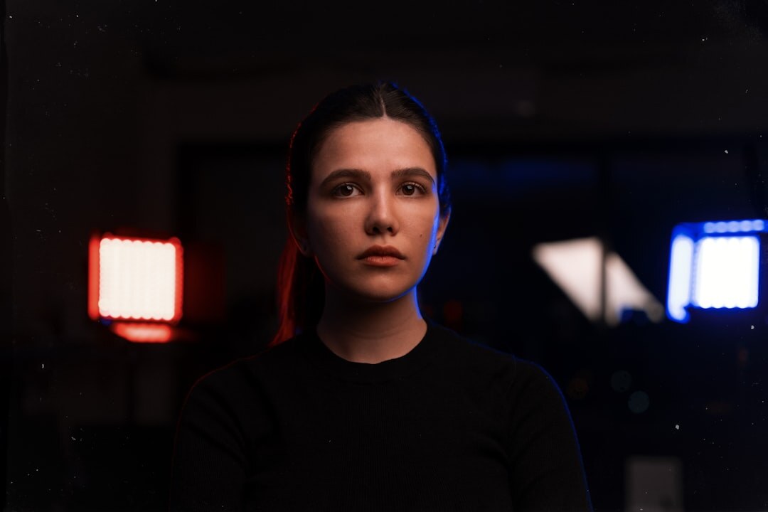 Portrait of a female audiovisual technician