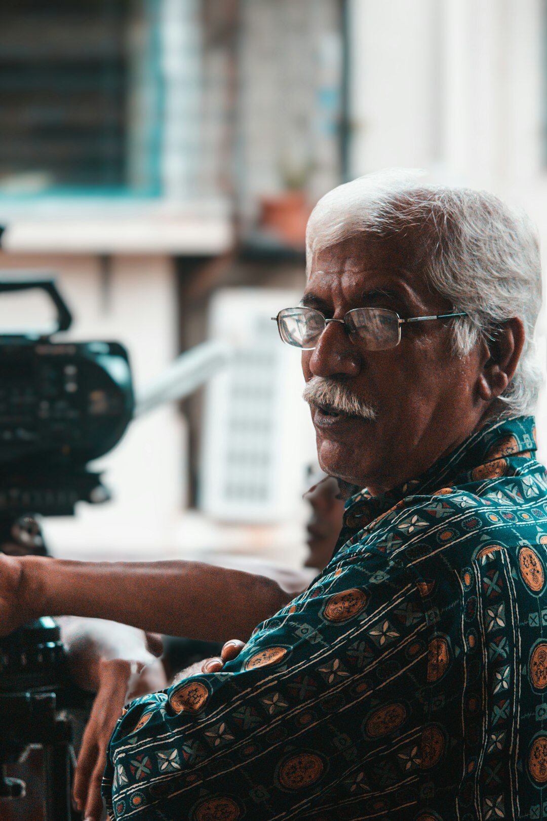 Portrait of a senior broadcast training instructor